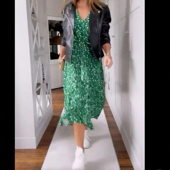 NWT Threadbare Green Floral Print Midi Dress - Picture 5 of 7